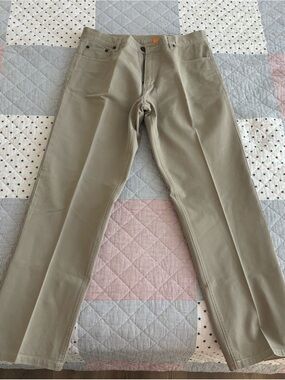 Vintage 90s Vertical by Robert Comstock Tan Chino Pants Mens 36x32